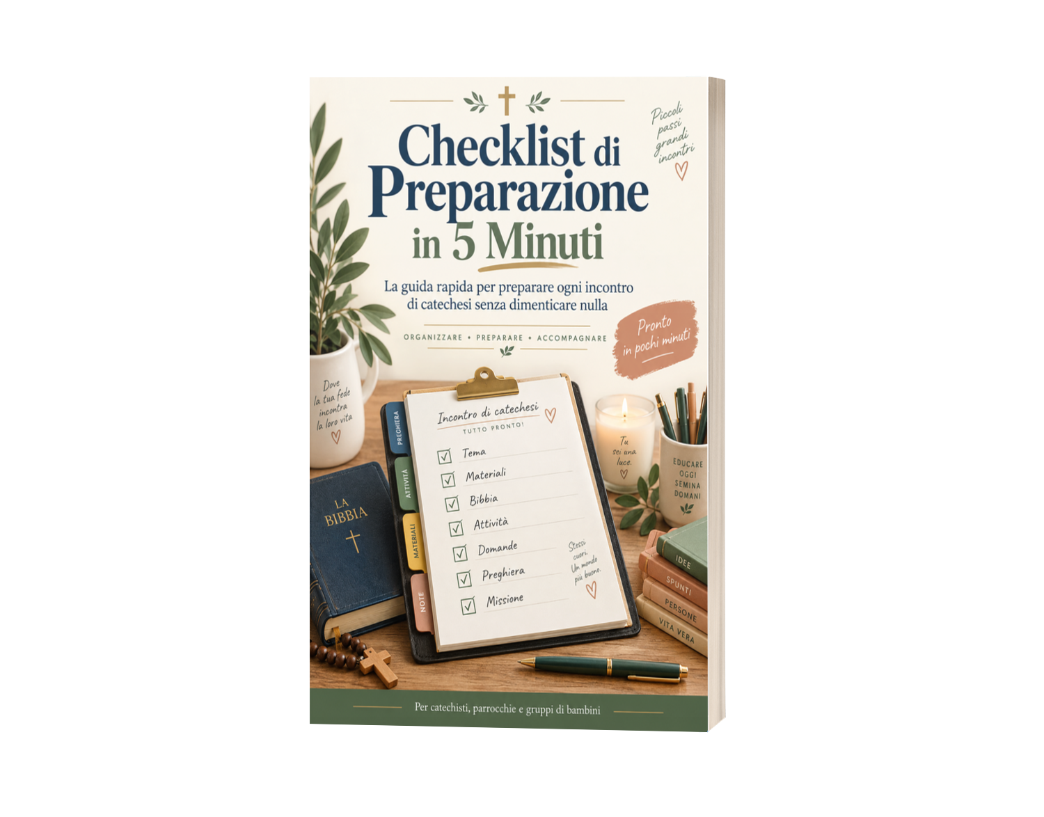 Mockup della Checklist di Preparazione in 5 Minuti