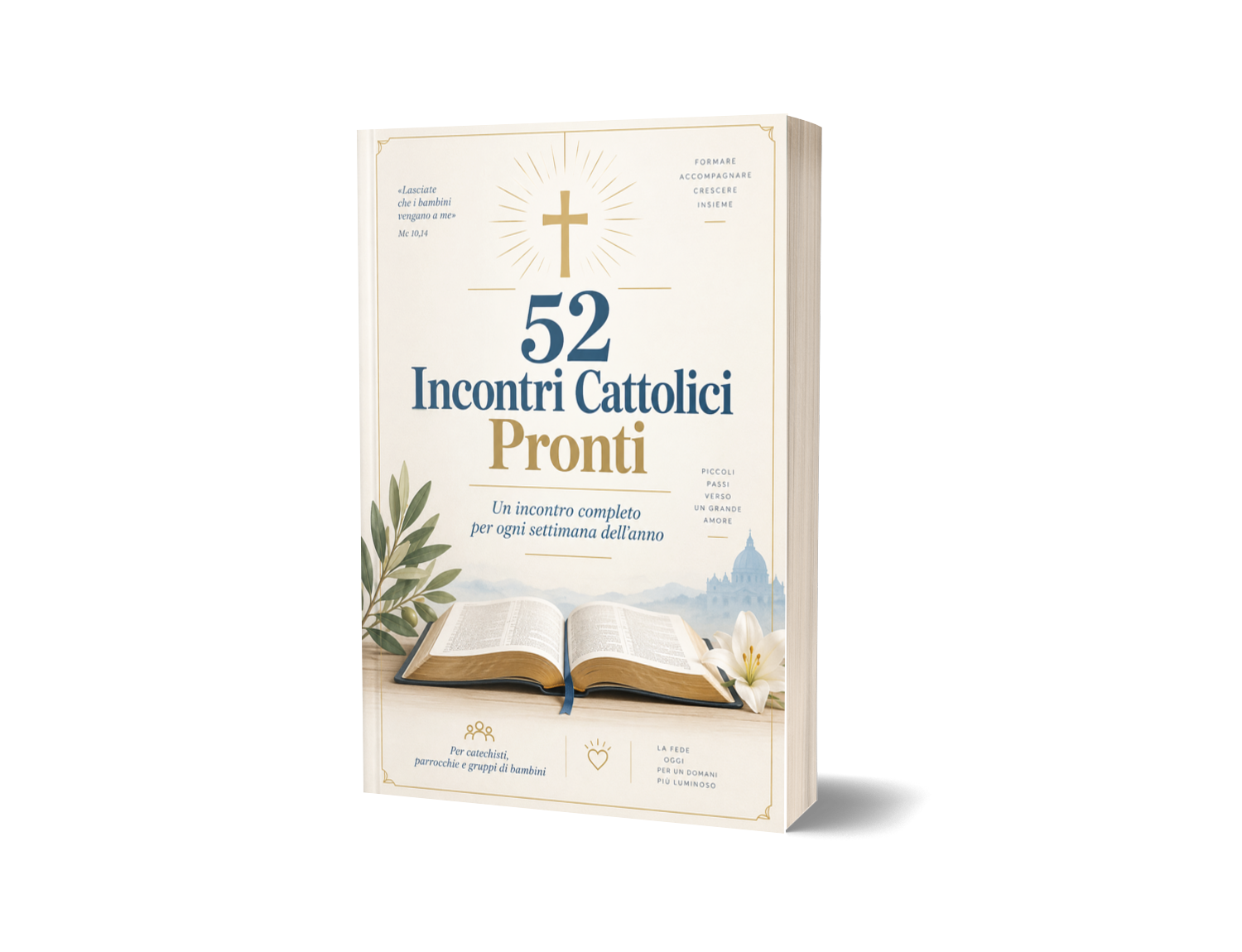Mockup dell'ebook 52 Incontri Cattolici Pronti